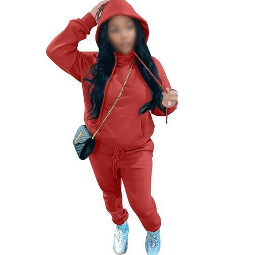 Ladies Jogger Set Long Sleeve Two Piece Outfit Women Loose Fit Jogging - Picture 7 of 141