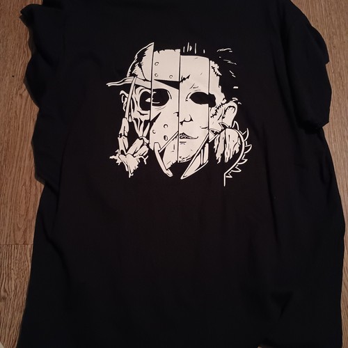 Camiseta Freddy Jason Michael Chainsaw Massacre Para Hombre XL NUEVA SIN ETIQUETAS - Imagen 2 de 4