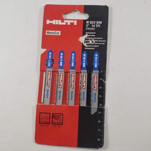 Hilti Jig Saw Blades 5pc Metal Cut M 50/2 BIM 3" 14 TPI 378125/9 eBay