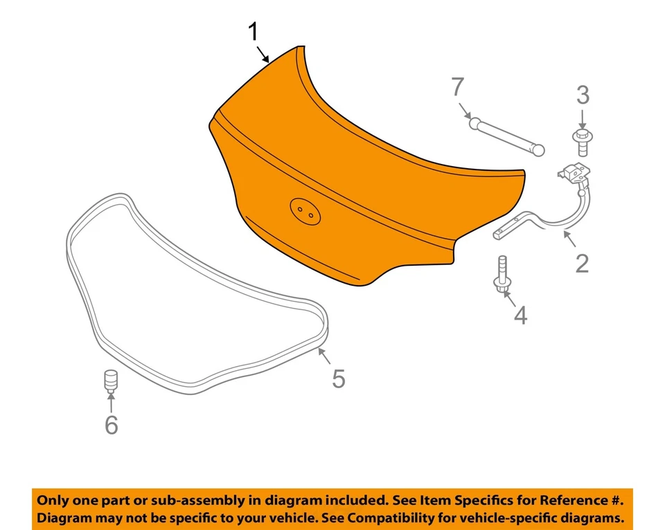 二手甲板盖适合:2014 现代 Genesis Cpe 带扰流板 A 级 — 第 3/4 张图片