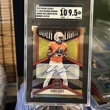 2023 Panini Legacy Hendon Hooker Auto Under the Lights Bronze SGC 9.5 Detroit