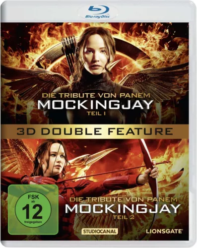 The Hunger Games MOCKINGJAY Part 1 & 2 3D + 2D Blu-Ray NEW (Region B)