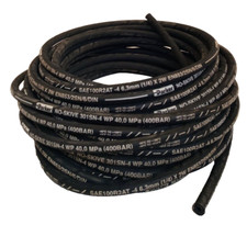[€12.40/m] 5M Parker hydraulic hose 301SN-4 WP DN6 6.3mm no-skive 40MPa 853