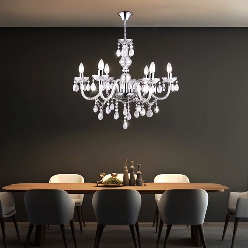 Coprire Appesa Lampada Lampadario Cristallo Pendente Hall Eingangshallen Luce - Foto 3 di 12