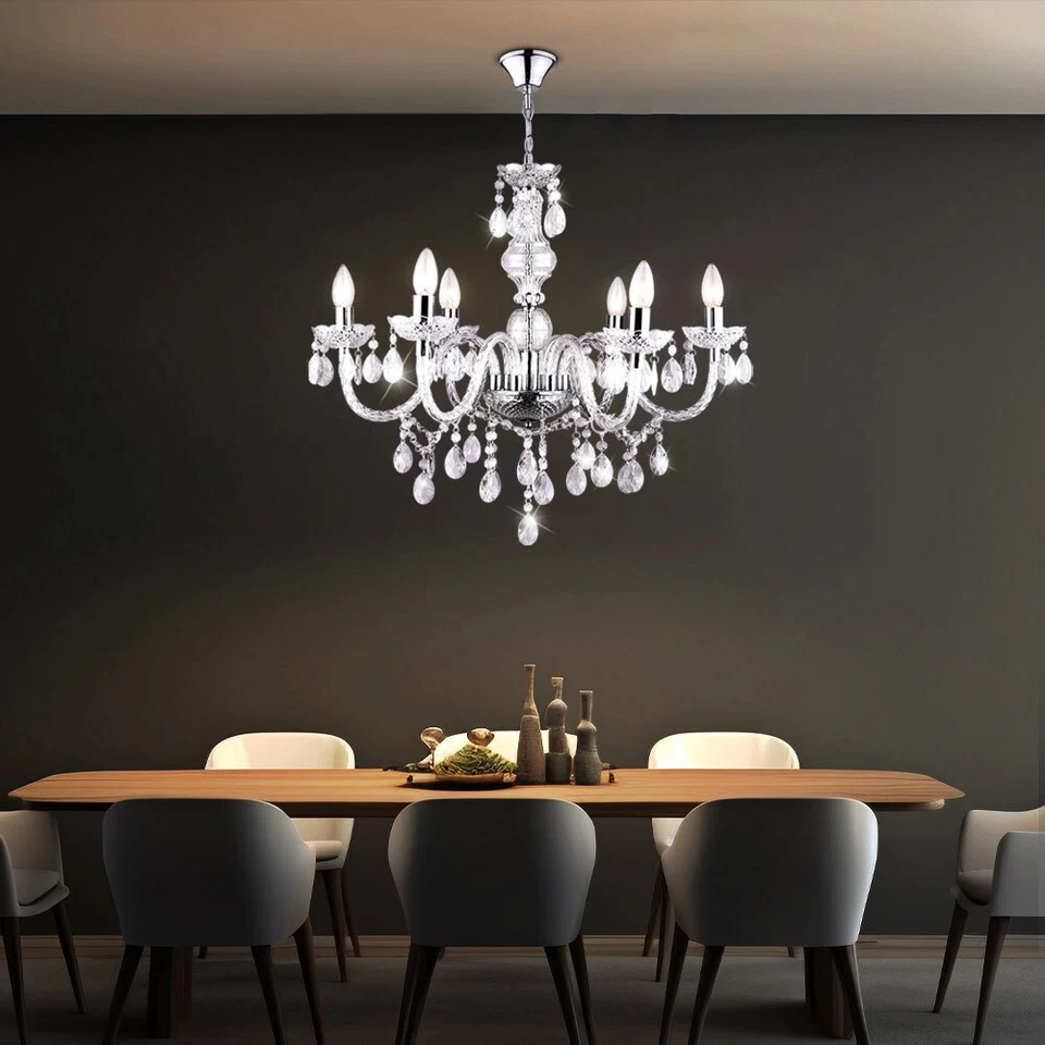 Coprire Appesa Lampada Lampadario Cristallo Pendente Hall Eingangshallen Luce - Immagine 3 di 4