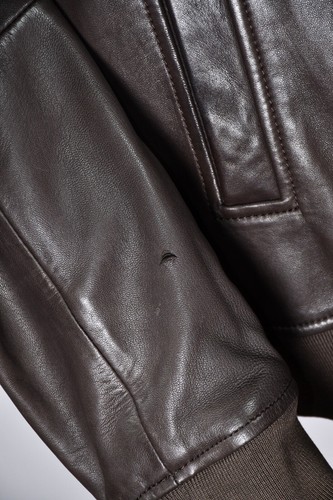 Hugo Boss Selection Brown Lamb Leather Jacket Men's size 44R - Picture 4 of 14