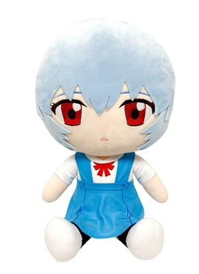 The End Of Evangelion - Rei Ayanami Uniform Sitzend Plush 12'' - Great Eastern