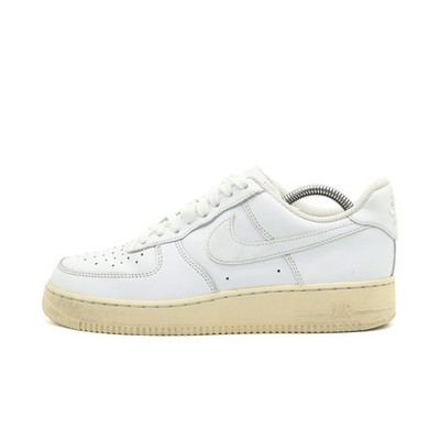 Nike Herren Air Force 1 Low Sneaker Weiß Leder Low-Top ämpfung EU 41