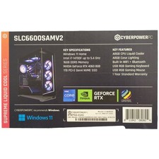CYBERPOWERPC Gamer Supreme Liquid Cool Intel i7, 16GB RAM, 1TB SSD, SLC6600SAMV2
