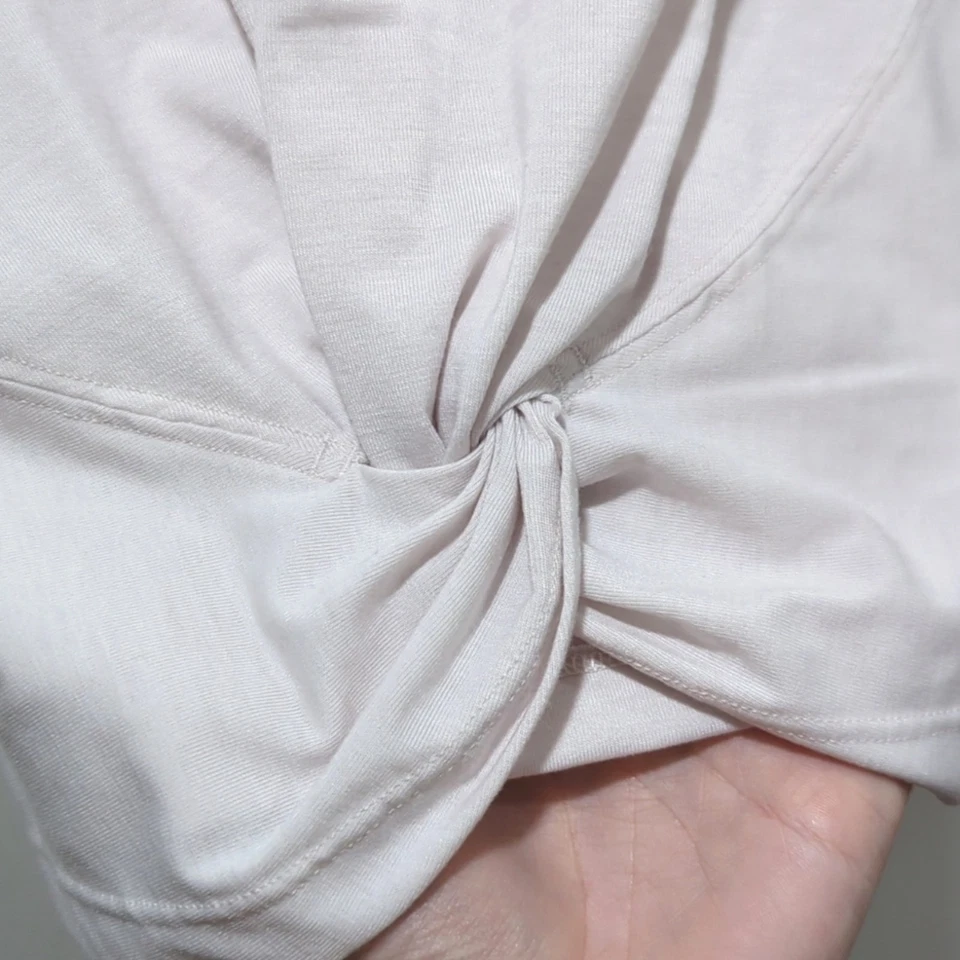 Camiseta sin mangas Athleta Essence en rosa rosario torcida frontal cuello alto para mujer talla XS Foto 3 de 4