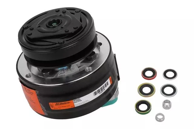 Conjunto de compresor y embrague aire acondicionado genuino GM 88964871 Foto 4 de 4