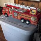 Tonka Fire Truck No. 5 Vintage 23" with Water Cannon, Boom, and Working Ladder