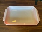 Fire King Anchor Hocking 2 Qt Orange/Red Vintage Casserole Dish No Chips