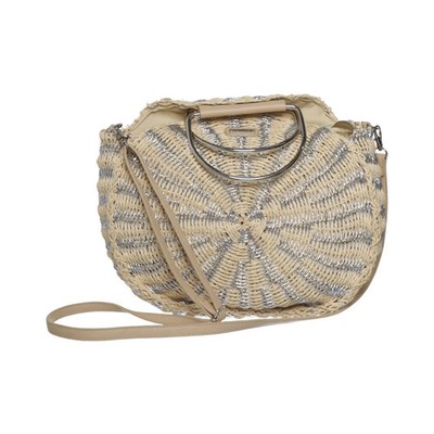 Sun 'n' Sand, Umhängetasche, Damen, Beige/Silber, Streifen, 28, 7, 29 cm #wfD