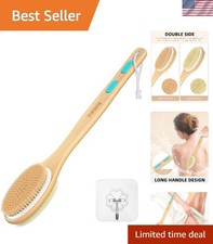 17-Inch Back Scrubber: Soft Nylon  Stiff Bristles for Spa-Like Care