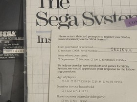 Sega Master System - Original Launch Edition Console CIB