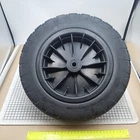 3.50-8 Wheel Solid PU Tyre 13" Puncture Proof 1/2" - 1" Reducer Bush Wheelbarrow