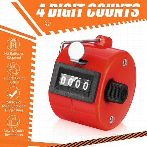 16 Pcs Handheld Clicker Counter 4 Digit Mechanical Tally Counter Assorted Col... - Picture 3 of 7