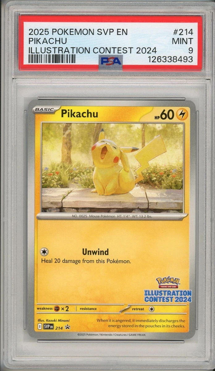 Pikachu Pokémon TCG Professional Sports Authenticator (PSA) Grade