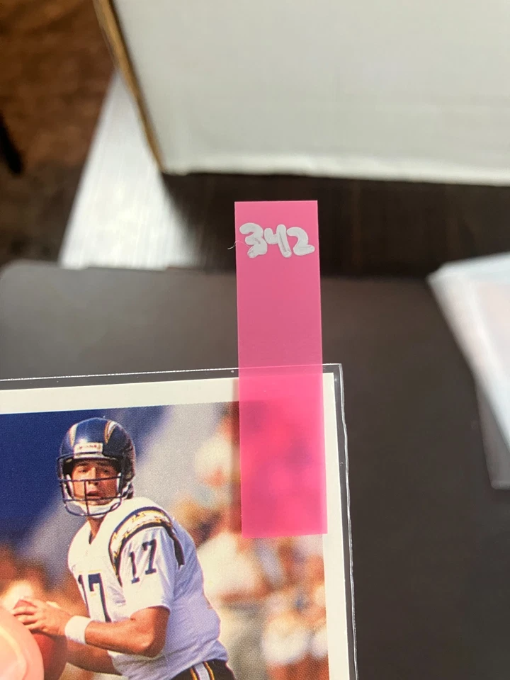 John Friesz 1992 Fleer Chargers In Person IP TTM Signed Auto Autograph - Image 3 of 3