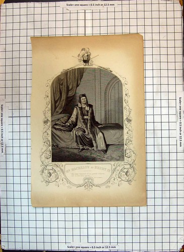 Original Old Antique Print Portrait Mr Macready Henry Theatre Actor