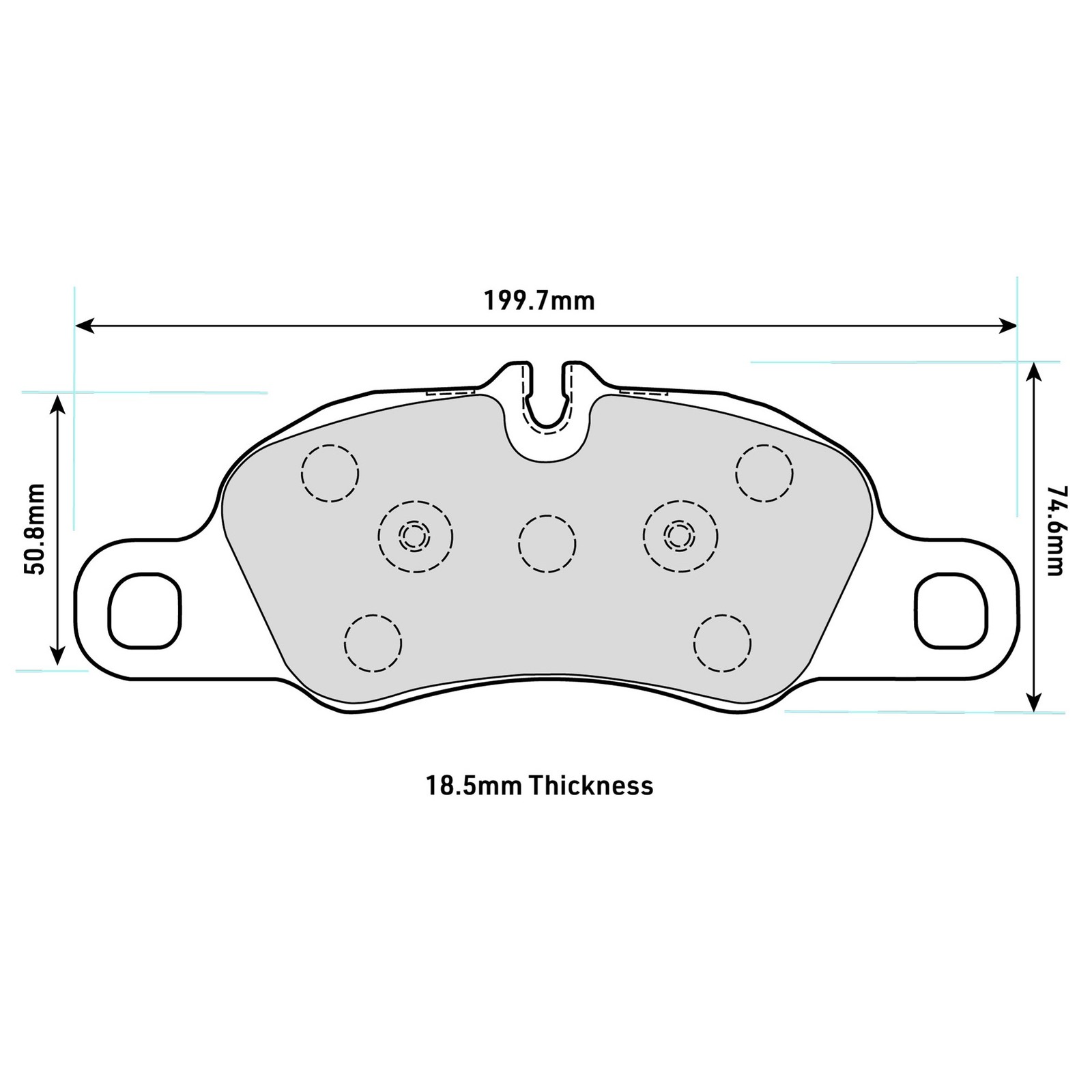Pagid RSL29 Front Brake Pads For Porsche Cayman, Boxster (981, 982, 987)