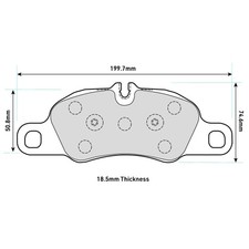 PAGID RSL29 Bremsbeläge vorne für Porsche Cayman, Boxster (981, 982, 987)