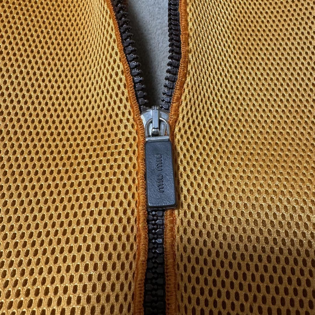 miu miu オールド ナイロンメッシュ タイトブルゾン miu miu オールド ナイロンメッシュ タイトブルゾン