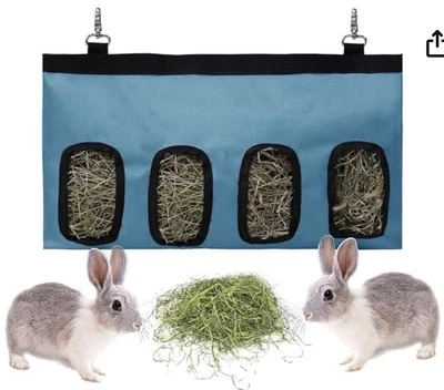 Hanging Clip On Small Animal Hay Feeder Bag