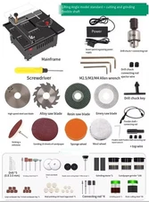 Mini Desktop Small Table Saw Diy Woodworking Acrylic Pvc Electric Saw Precision