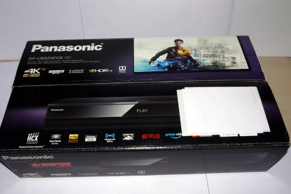 Panasonic DP-UB824EGK UHD WLAN Blu-ray Player - Schwarz - Bild 3 von 4