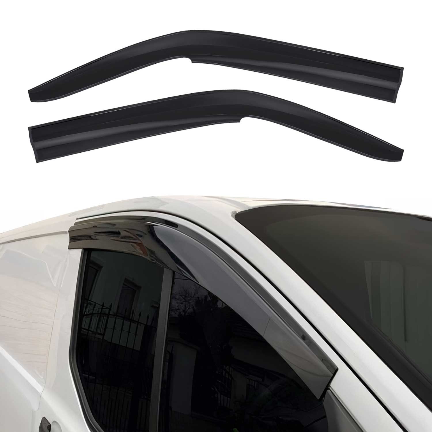Déflecteurs d'air VW Transporter T5 T6 finitions premium en acrylique aérodynamique 2Pcs