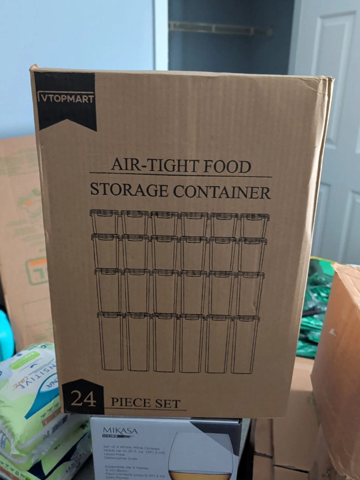 Vtopmart Airtight Food Storage Containers with Lids, Set of 24