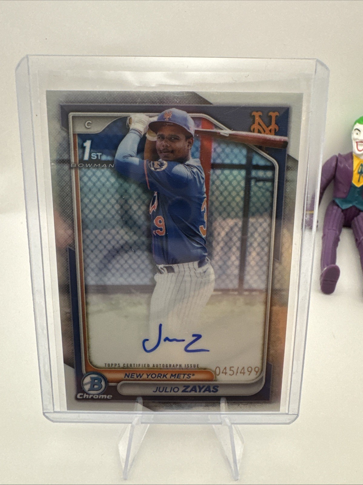 JULIO ZAYAS 2024 BOWMAN CHROME PROSPECT 1st REFRACTOR AUTO /499