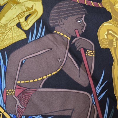 エルメススカーフ　Tresor  du Benin Hermes Tresor Royal Du Benin Scarf – Chic Consignment LLC