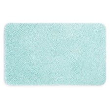 Mainstays Basic Polyester Large Bath Rug, Aqua, 24" x 40"