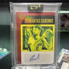 2019-20 Panini Chronicles - Flux Auto Domantas Sabonis #FA-DSA Red (AU)