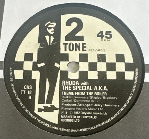 Rhoda With The Special AKA - The Boiler 7" Vinyl Single 2 Tone Paper Labels VG+ - Picture 5 of 6