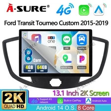 13" 2K For Ford Transit Transit 15-2019 Carplay Android 14 Car Stereo Radio GPS+