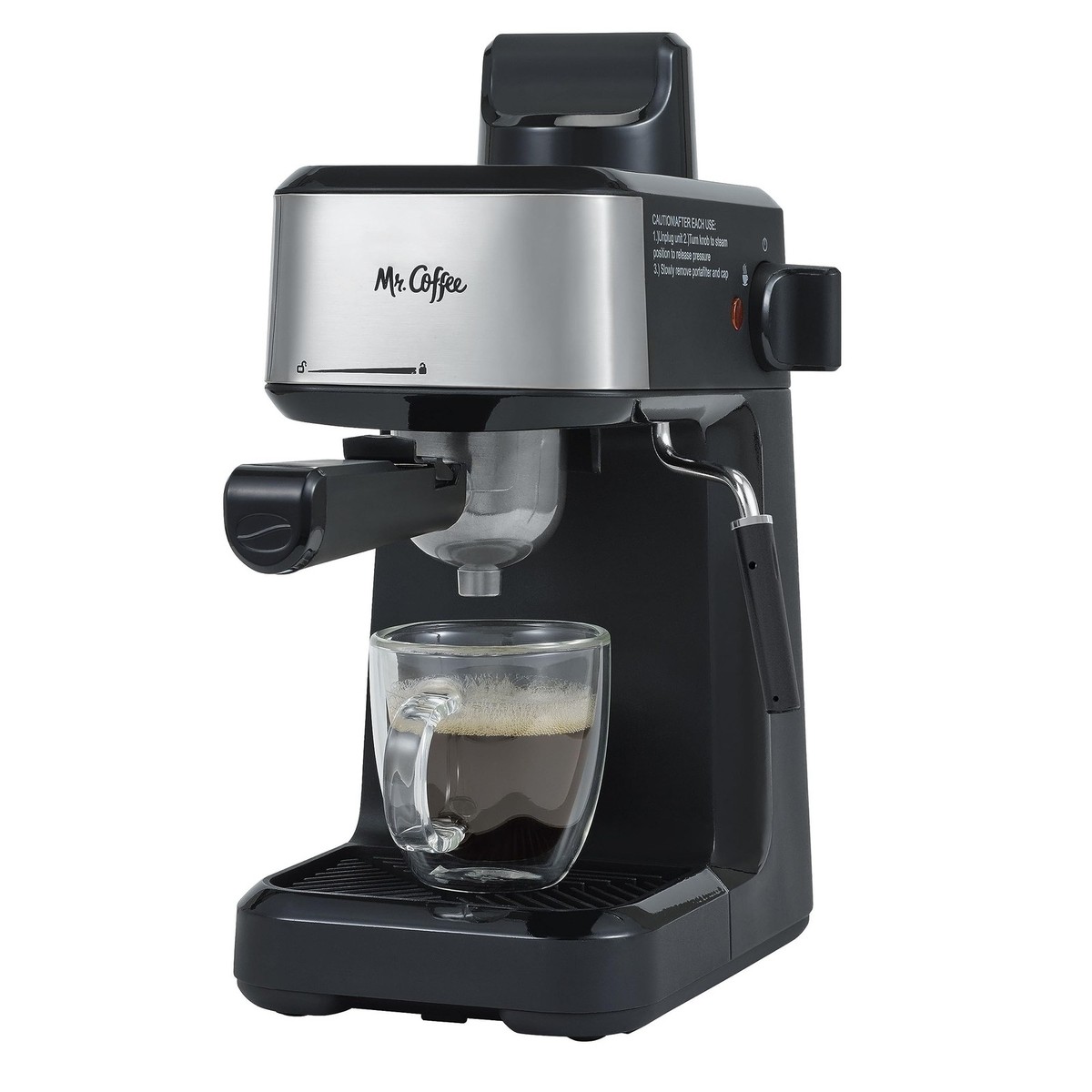 Mr. Coffee 4-Shot Steam Espresso Cappuccino and Latte Maker 4
