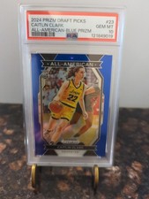 2024 Panini Prizm Draft Picks Caitlin Clark #23 Blue Prizm (RC) /199 PSA 10 MINT