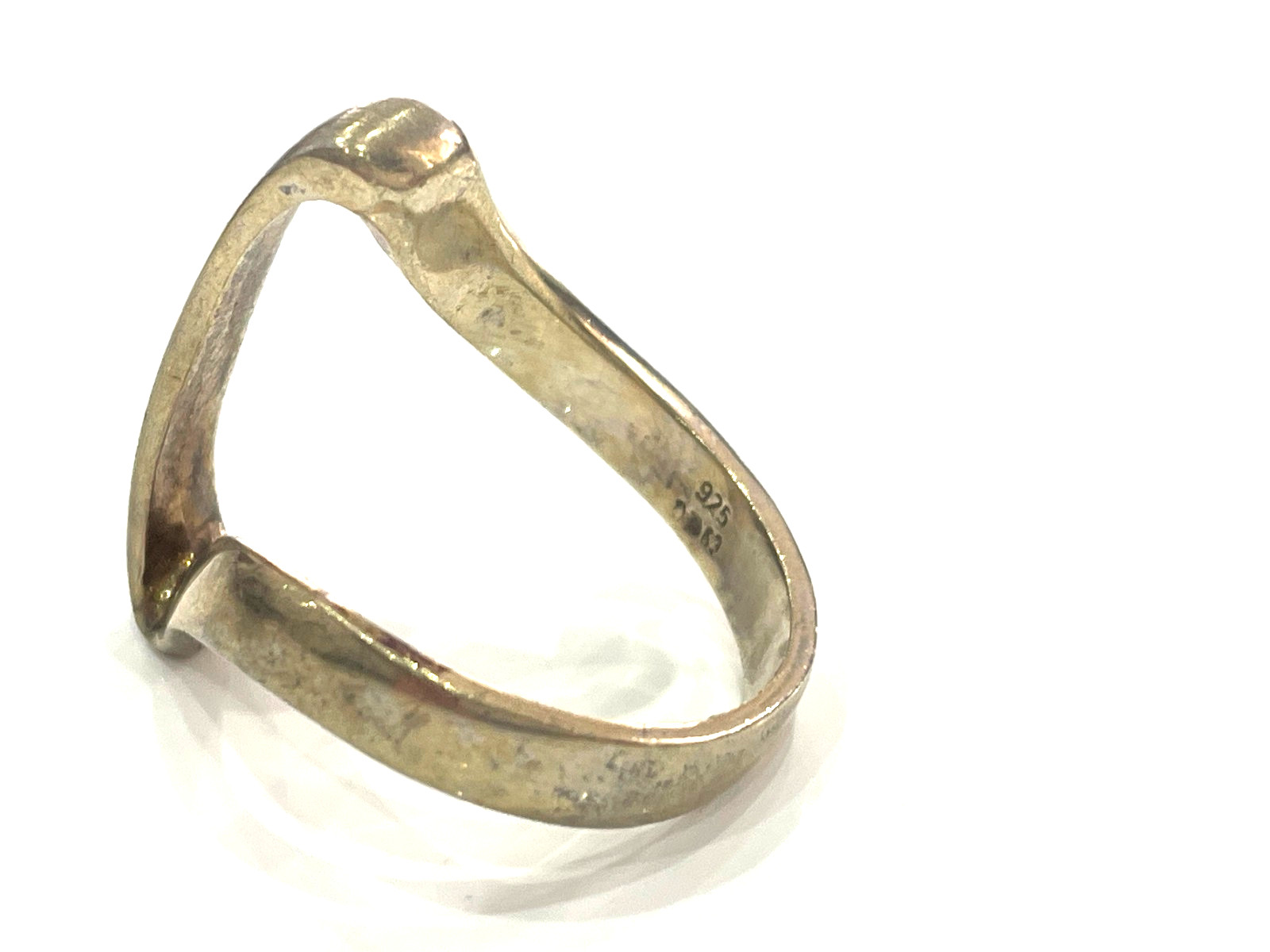 Vintage Designer Large Solid  Sterling Silver Rin… - image 5