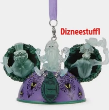 Disney Parks Hitchhiking Ghosts Light Up Ear Hat Ornament The Haunted Mansion