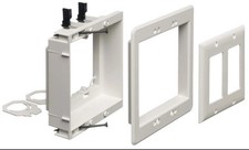 Arlington LVU2W - Recessed 2 Gang Low Voltage Box - White