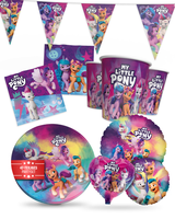 My Little Pony 47-Tlg. Party Set Teller Becher Servietten Wimpel & Folienballons
