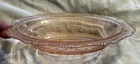 Depression Glass Oval Dish - Patrician Spoke Pink 10" x 7 1/2”Federal Glass Co