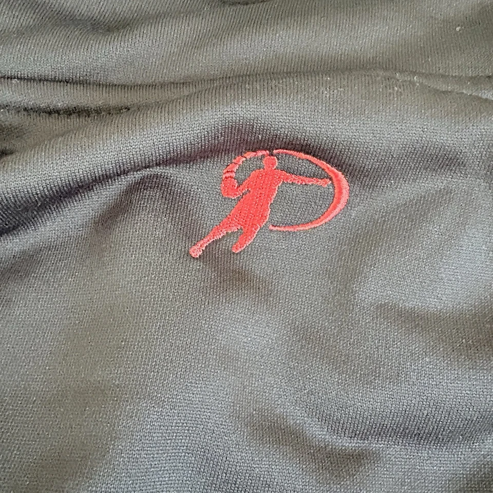 Chaqueta Protege Track Para Hombre Talla Grande Negra Cremallera Completa Calentamiento Manga Larga Gráfico Foto 4 de 4