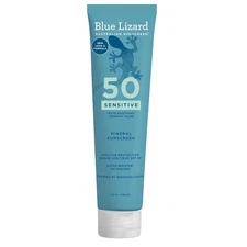 Blue Lizard Sensitive Mineral Sunscreen With Aloe 50spf Water Resistant 5 oz