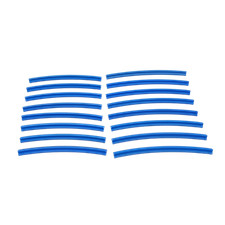 16 Lego® train rails 4,5V chemin de fer voie 151 157 ferrée rail courbé BLEU