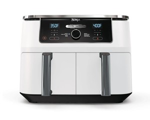 Ninja DZ300CWH Foodi 4-in-1 10 Qt. XL 2-Basket Air Fryer with Dual Zone